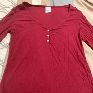 Stars Above red Henley, small